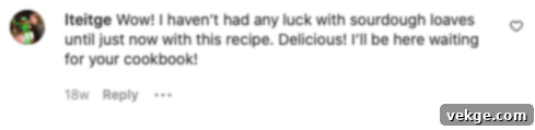 Artisan Sourdough Sandwich Loaf 15 Customer testimonial 2