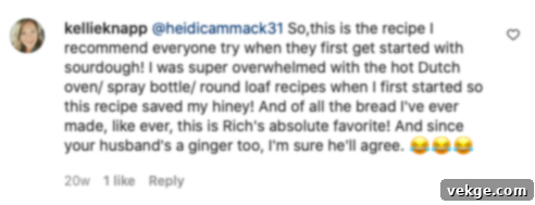 Artisan Sourdough Sandwich Loaf 16 Customer testimonial 3