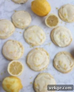 Sunshine Lemon Delights by Kate 2 Freshly baked lemon cookies arranged artfully on a cooling rack, showcasing their crinkled tops.