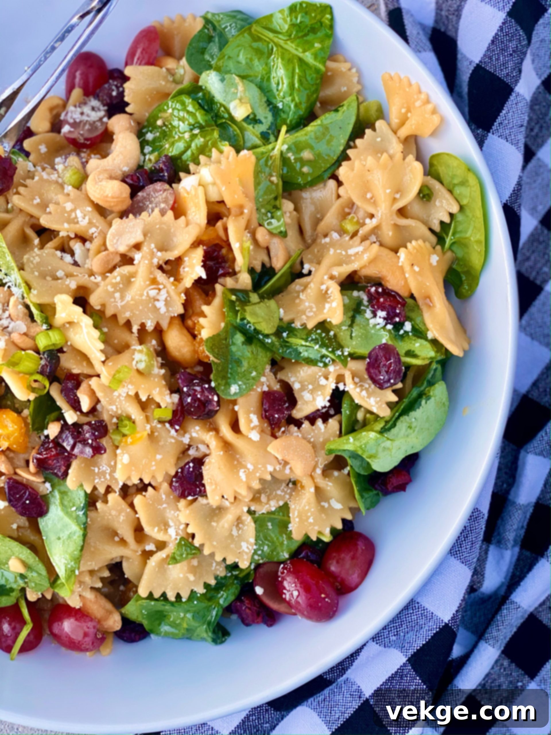 Zesty Pasta Toss 3 Another perspective of the colorful pasta salad dish