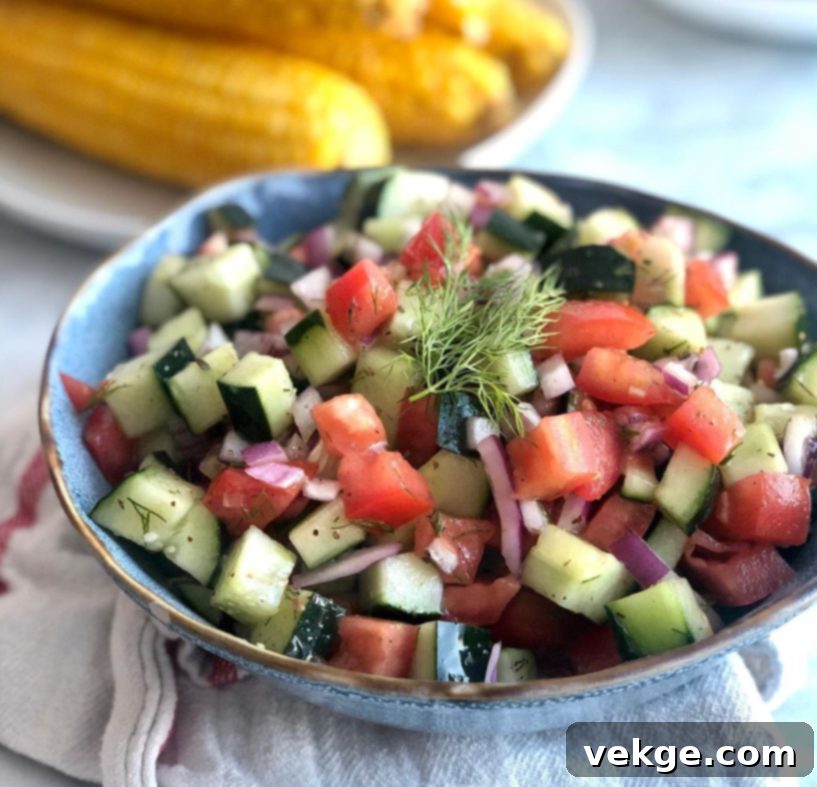 Fresh Cucumber Salad with Dill