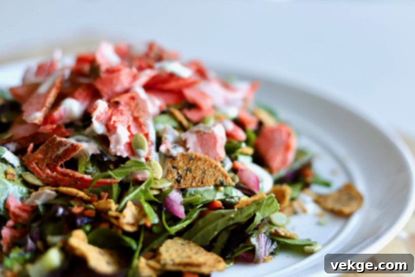Vibrant Salmon Medley 4 A beautifully presented salmon salad.