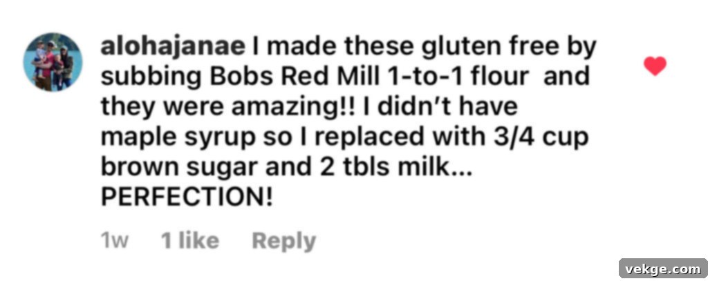 Perfectly Moist Chocolate Banana Muffins 5 Positive customer testimonial 1 for chocolate banana muffins, highlighting ease and taste.