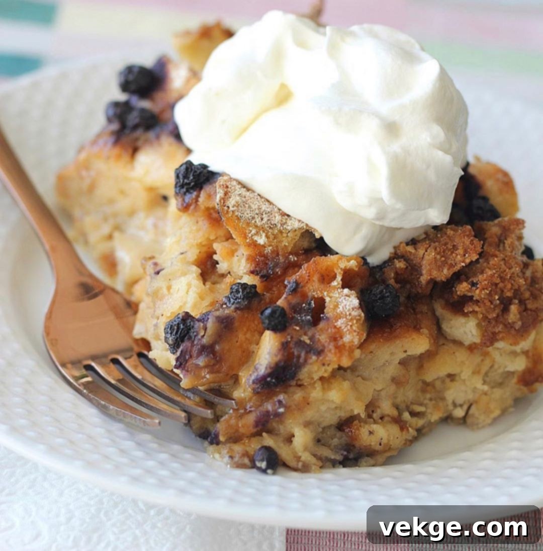 Overnight French Toast Bake 2 Delicious Baked French Toast Casserole with Crumb Topping and Blueberries