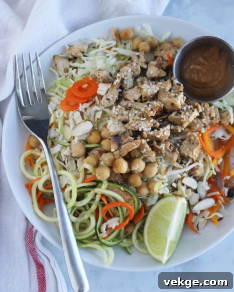 A vibrant, fresh Thai salad ready to be enjoyed.