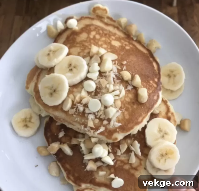 A close-up of a perfectly cooked, golden-brown homemade pancake.