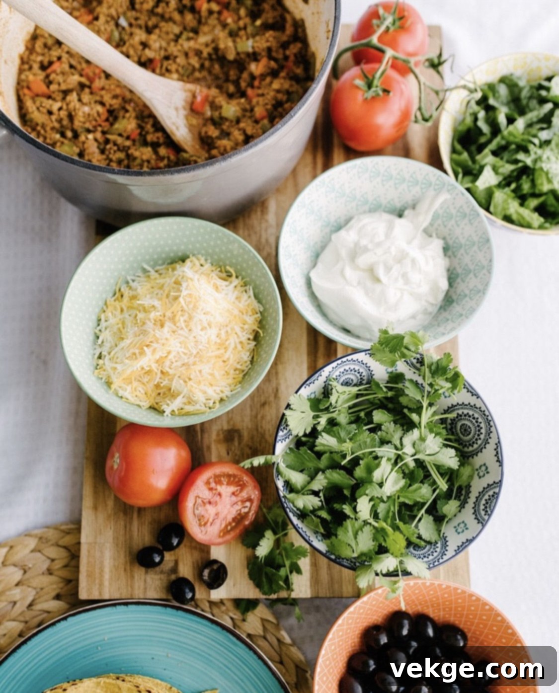 Fiesta Taco Salad 2 Delicious and healthy homemade taco filling with hidden vegetables