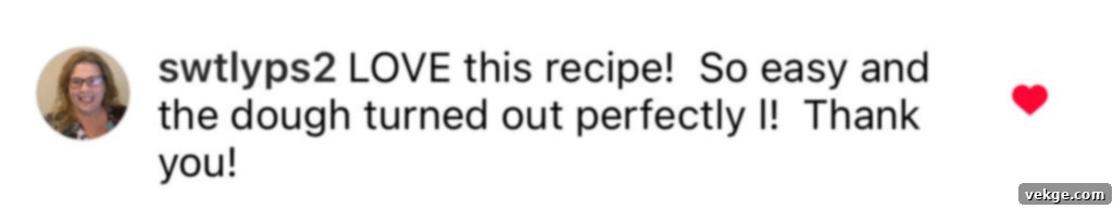 Effortlessly Divine Cinnamon Rolls 16 A testimonial screenshot reflecting a successful baking experience with the recipe.