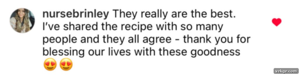 Effortlessly Divine Cinnamon Rolls 17 Another glowing testimonial for the cinnamon rolls, possibly focusing on the texture.