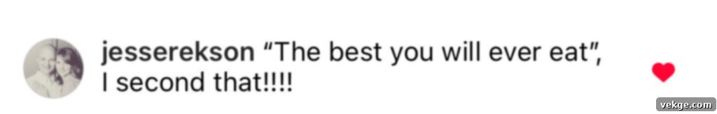 Effortlessly Divine Cinnamon Rolls 18 A screenshot of a positive comment about the deliciousness of the cinnamon rolls.