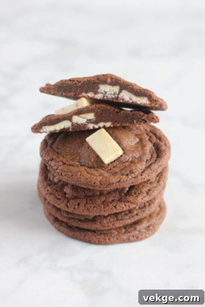 Decadent Chewy Chocolate Cookies 8 Chewy chocolate cookies with Reese's peanut butter chips