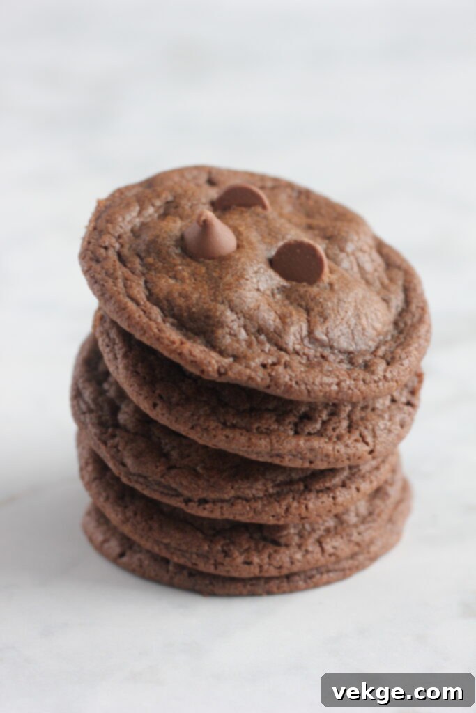 Decadent Chewy Chocolate Cookies 10 Chewy chocolate cookies topped with melted Andes Mints