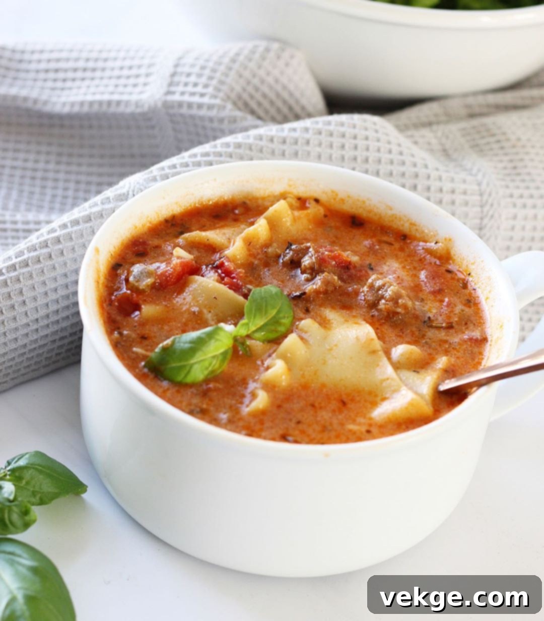 One-Pot Lasagna Soup 2 Hearty Instant Pot Lasagna Soup topped with fresh ricotta and herbs.