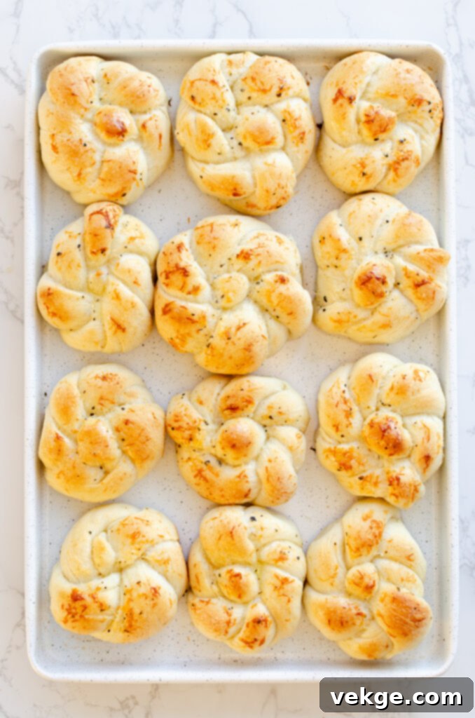 Irresistible Garlic Parmesan Knots 8 garlic parmesan knots ready for baking