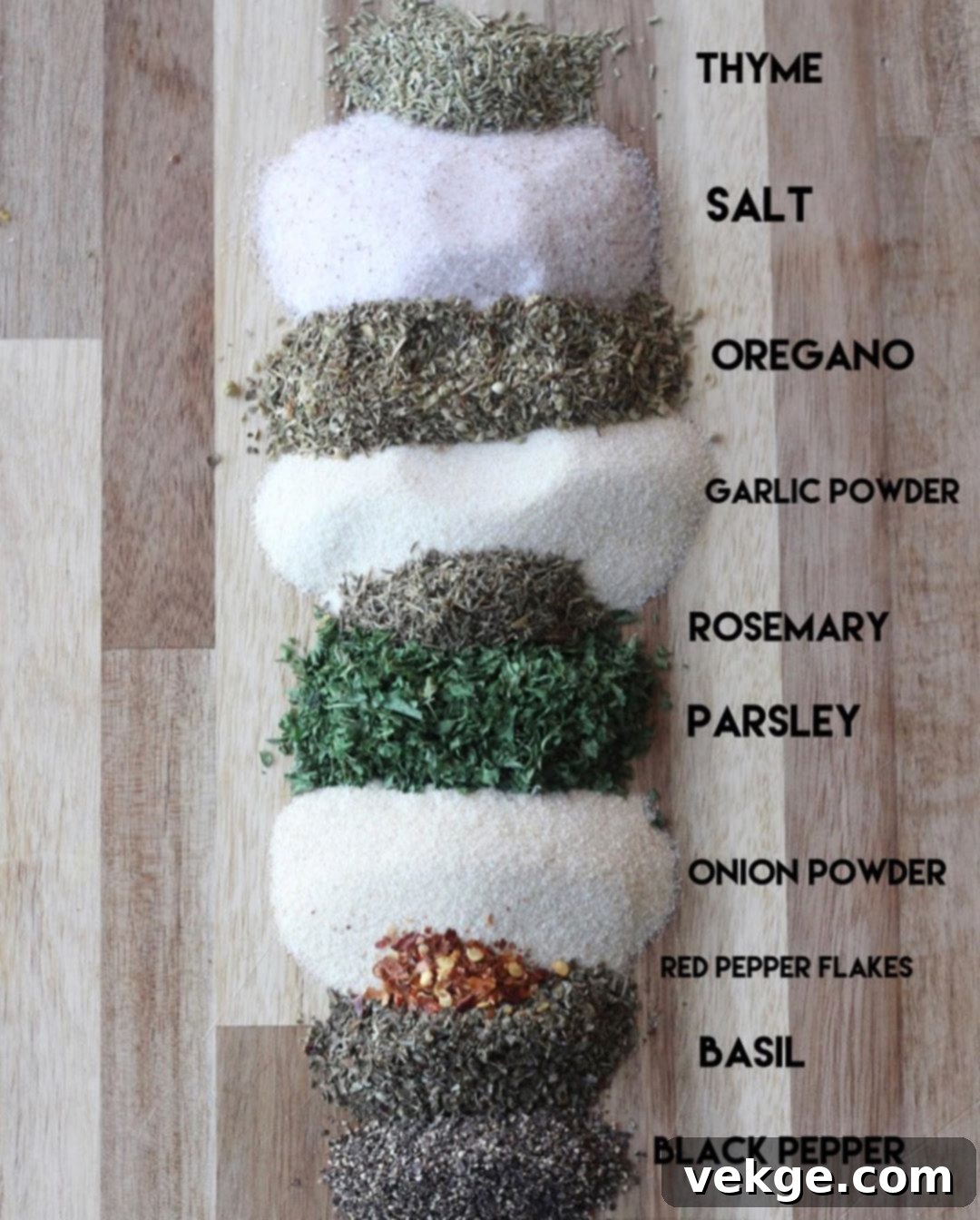 Homemade Italian Seasoning Mix 2 A jar of homemade Italian seasoning on a kitchen counter, surrounded by fresh herbs.