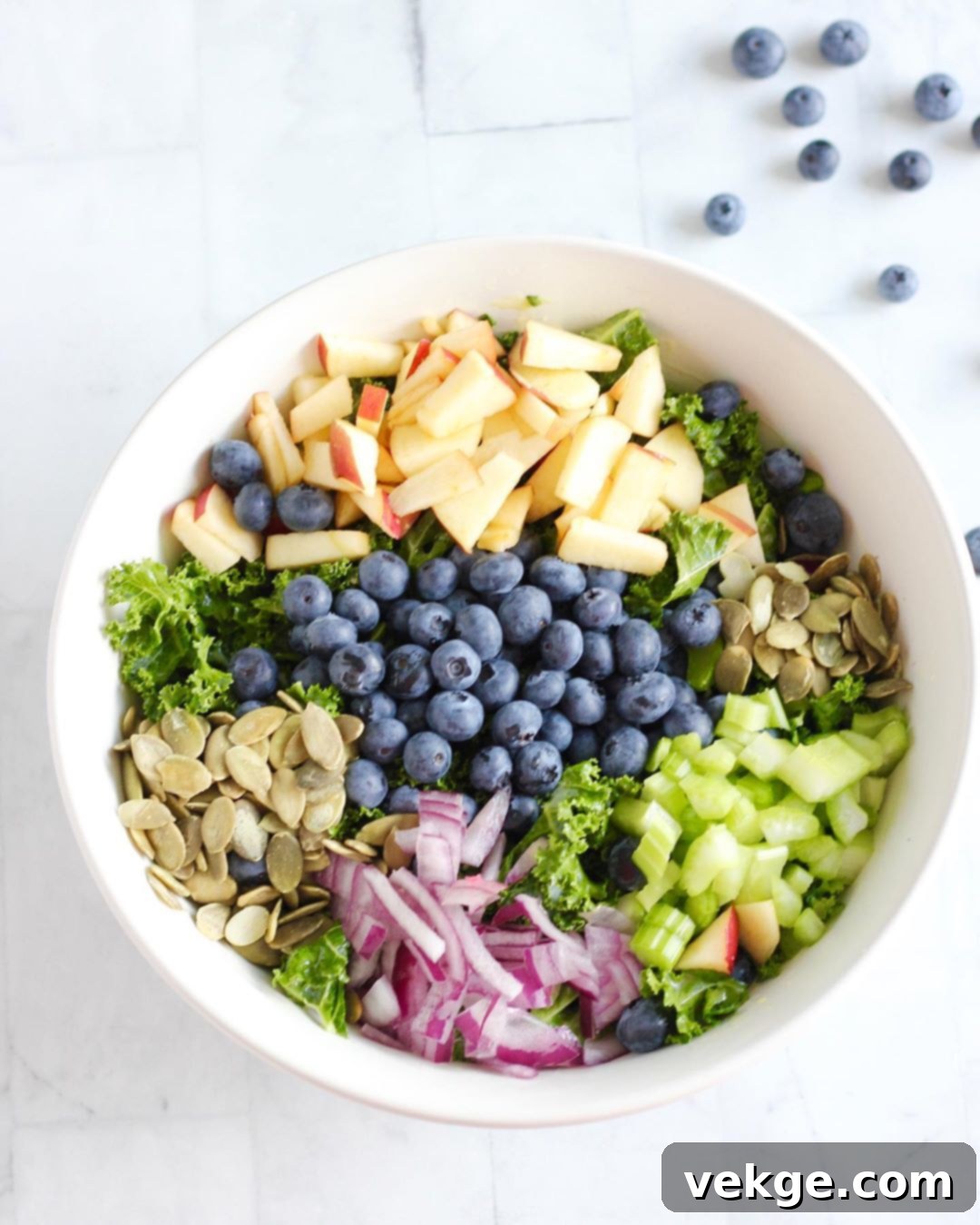 Crisp & Flavorful Kale Salad 2 Vibrant Kale Salad with Fresh Berries and Nuts