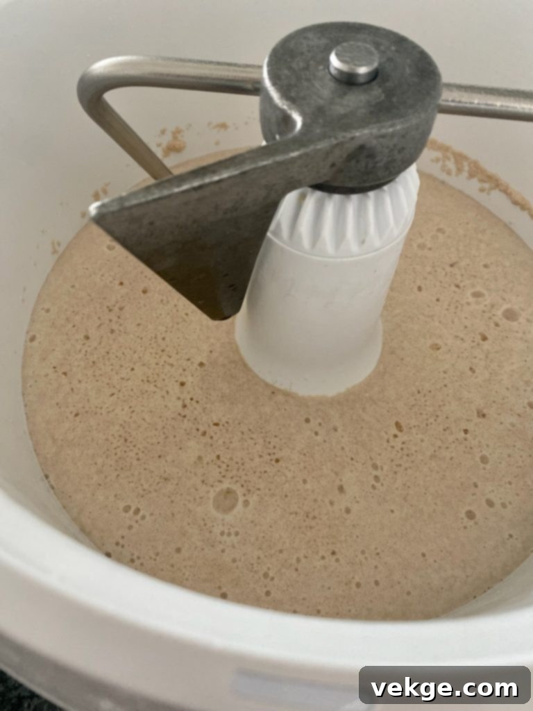 Timeless White Loaf 11 Proofed yeast mixture