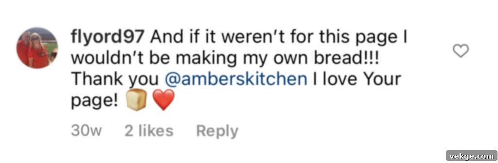 Timeless White Loaf 25 Testimonial 6 for white sandwich bread