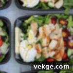 Close-up of fresh salad ingredients