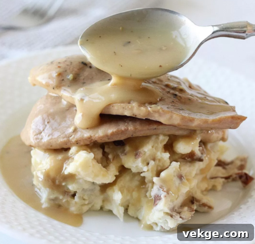 Slow Cooker Pork Chops with Creamy Mashed Potatoes 4 Crockpot Pork Chops and Mashed Potatoes