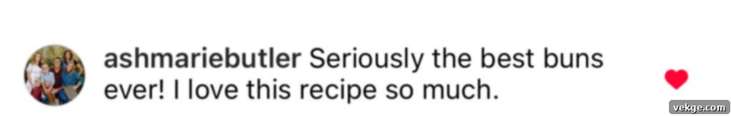 Artisan Sourdough Burger Buns 12 Another glowing review for the homemade sourdough burger buns.