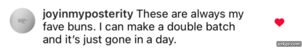 Artisan Sourdough Burger Buns 17 Another testimonial praising the quality and flavor of the sourdough buns.