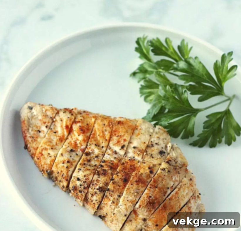 Baked Chicken Breast with a golden crust.