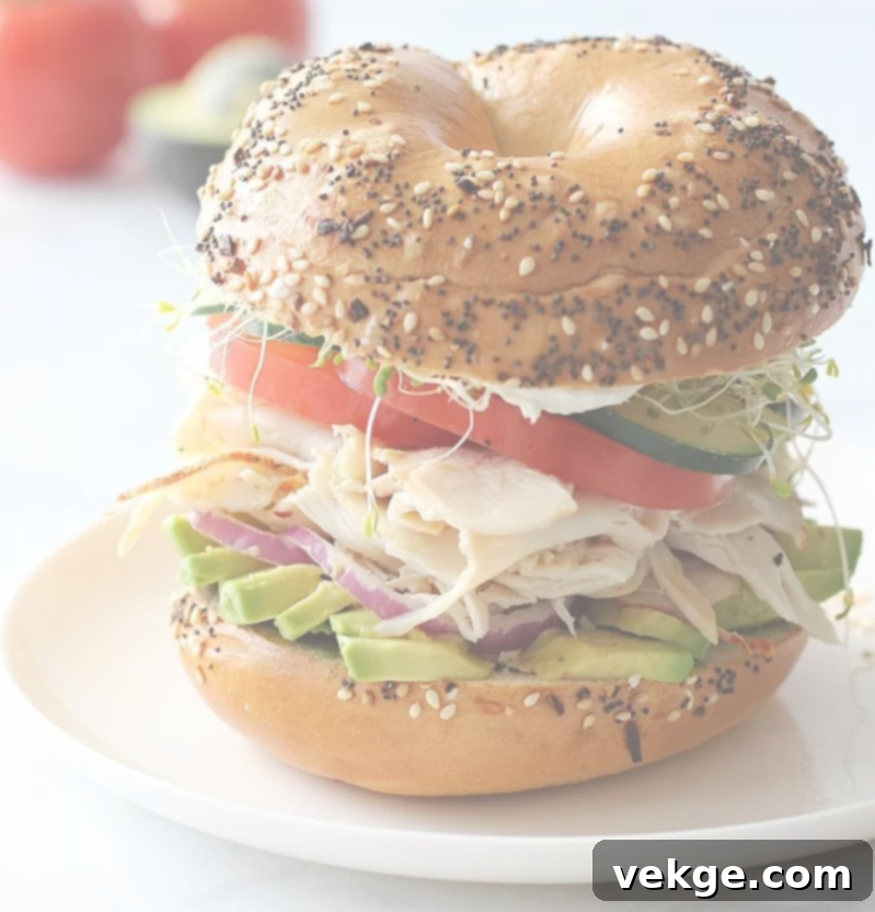 Everything Bagel Bliss 3 Everything Bagel Sandwich with all ingredients