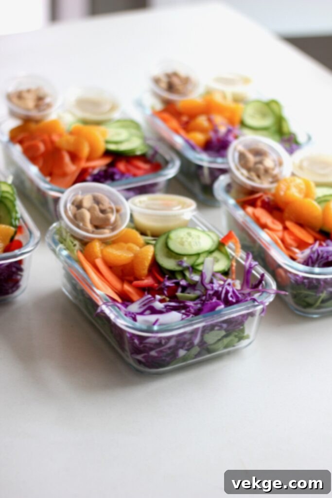 Toasted Sesame Crunch Salad 4 Finely chopped vegetables ready for Crunchy Sesame Salad