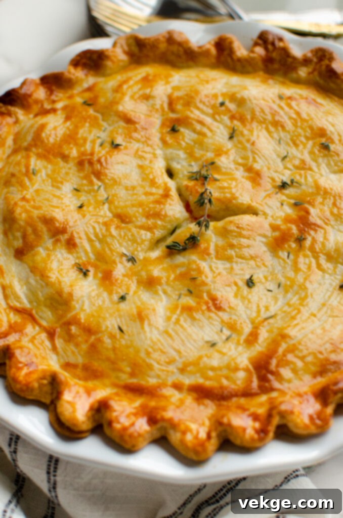 Ultimate Weeknight Chicken Pot Pie 10 Frozen chicken pot pie ready for baking