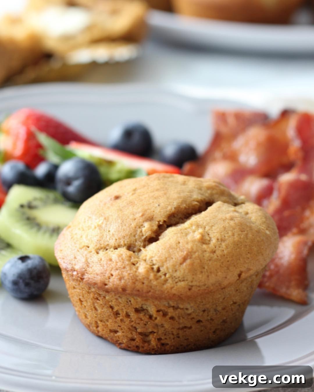 Sweet Banana Delights 2 Delicious freshly baked banana muffins cooling on a wire rack.
