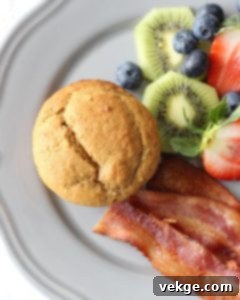 Sweet Banana Delights 4 Another view of a banana muffin, highlighting its golden crust.