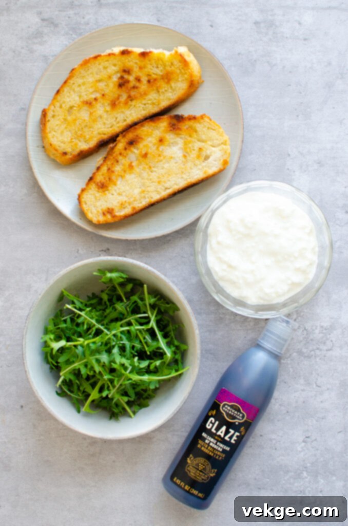 Arugula & Cottage Cheese Toast with Balsamic Drizzle 2 cottagecheesetoast-678x1024