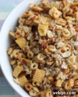A close-up shot of the finished Christmas Crack, showcasing its golden-brown texture and appealing crunch.