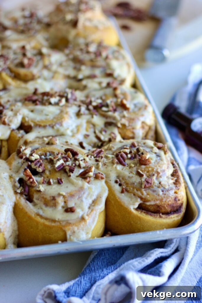 Artisan Sourdough Pumpkin Swirls with Nutty Brown Butter Frosting 5 Ingredients for cinnamon rolls including maple syrup and pumpkin