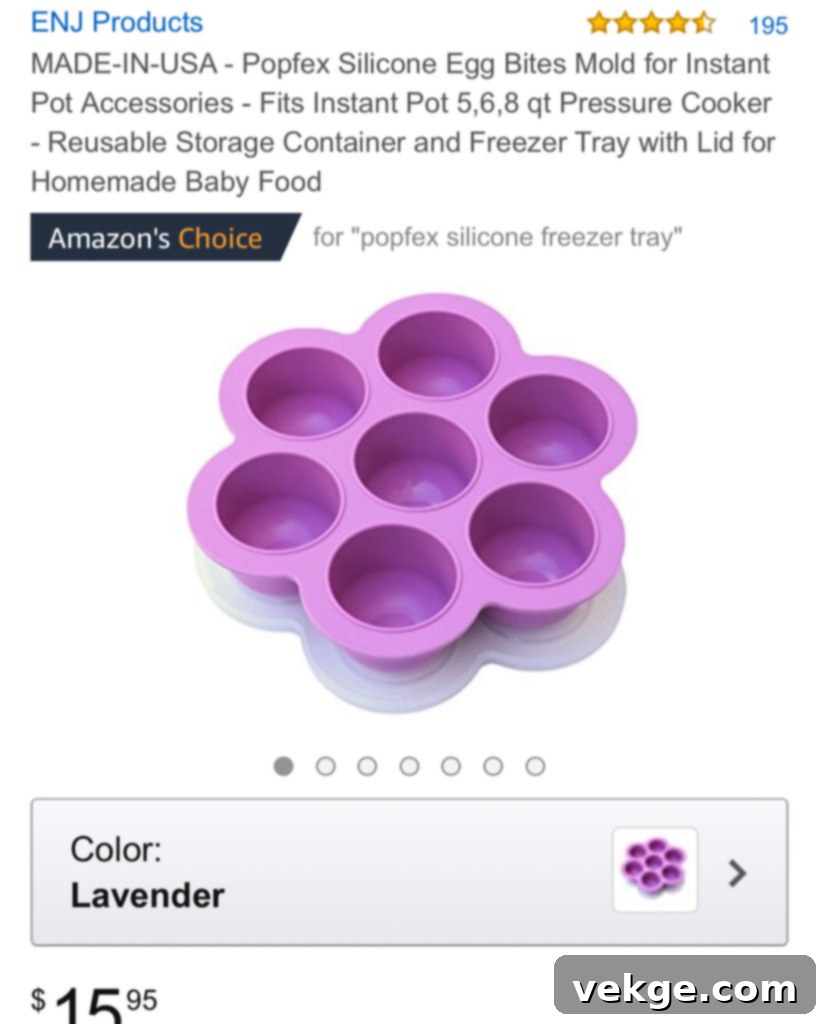 Cracked eggs in a silicone mold, seasoned with salt and pepper