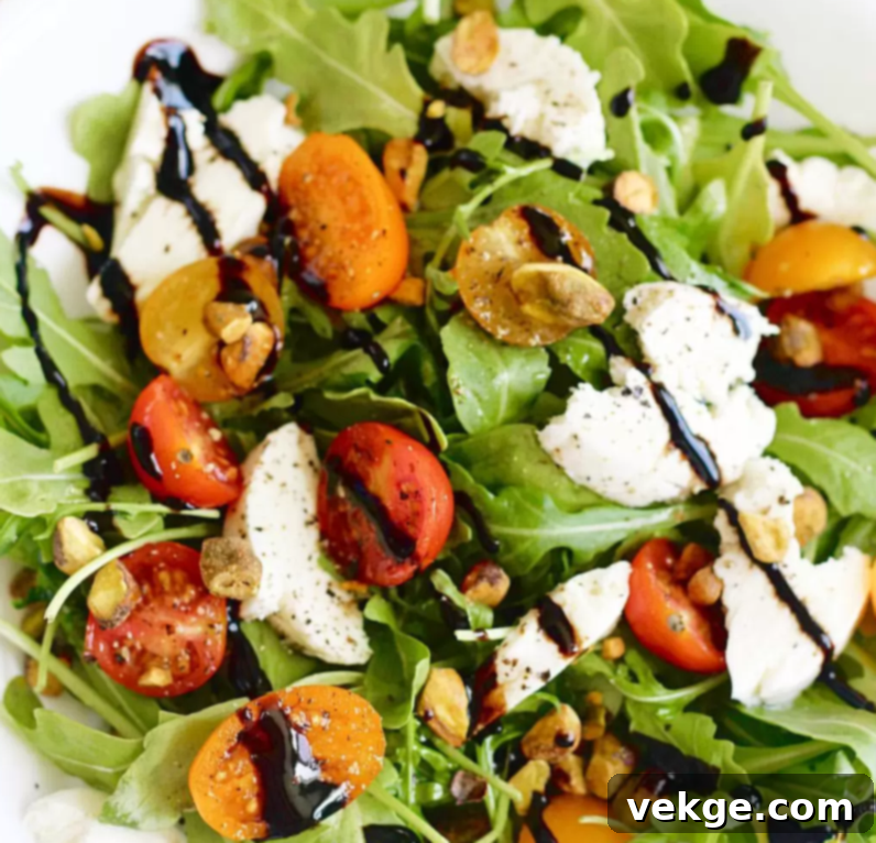 Elevated Arugula Pistachio Caprese 4 Arugula and Pistachio Caprese Salad thumbnail