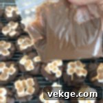 Gooey Smores Chocolate Chunk Cookies 7 A single S'mores cookie, showcasing its rustic, homemade appeal.