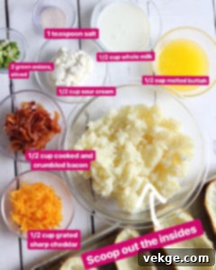 Double-Baked Delight 8 A teaspoon of salt being added to the mashed potato filling.