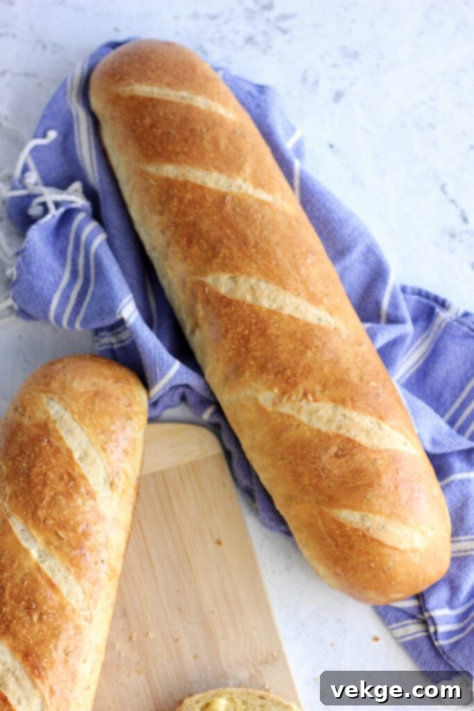 Artisan Rosemary Sourdough French Bread 4 Close-up of dough being divided