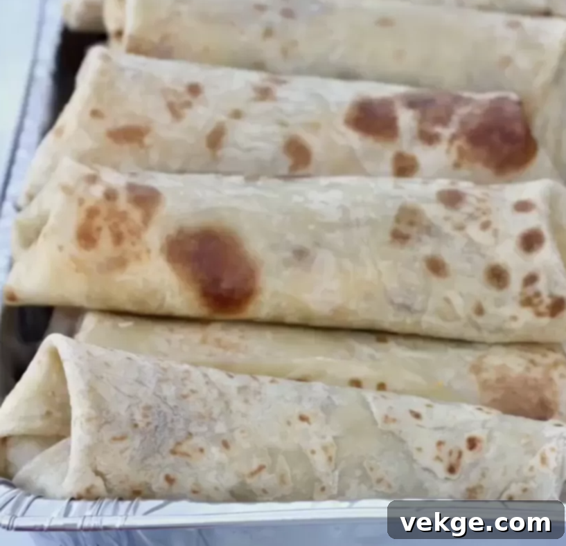 Adventure-Ready Breakfast Burritos 4 Prepared breakfast burritos wrapped in foil