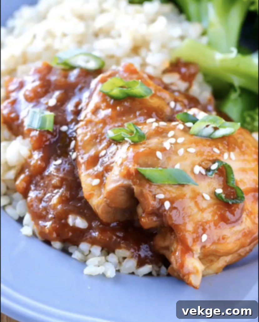 Sweet and Tangy Instant Pot Pineapple Chicken 2 Delicious Instant Pot Pineapple Chicken served with rice and broccoli, ready for a family dinner.