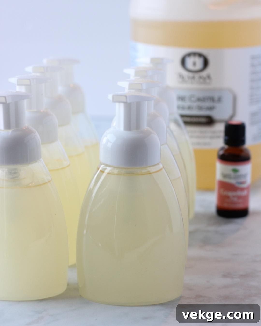 Whip Up Your Own Hand Soap 2 Natural homemade hand soap ingredients ready for mixing