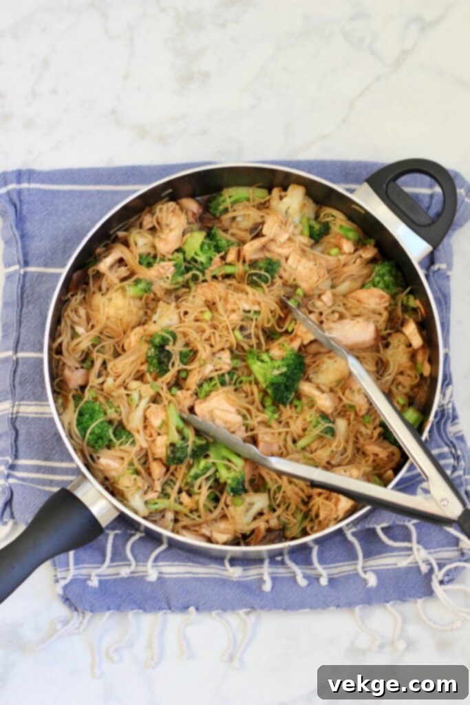 Sweet & Sticky Teriyaki Chicken Noodles 5 chicken teriyaki noodle stir fry serving